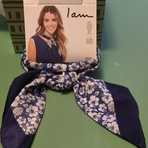 NWT Navy Blue Floral Women's Scarf